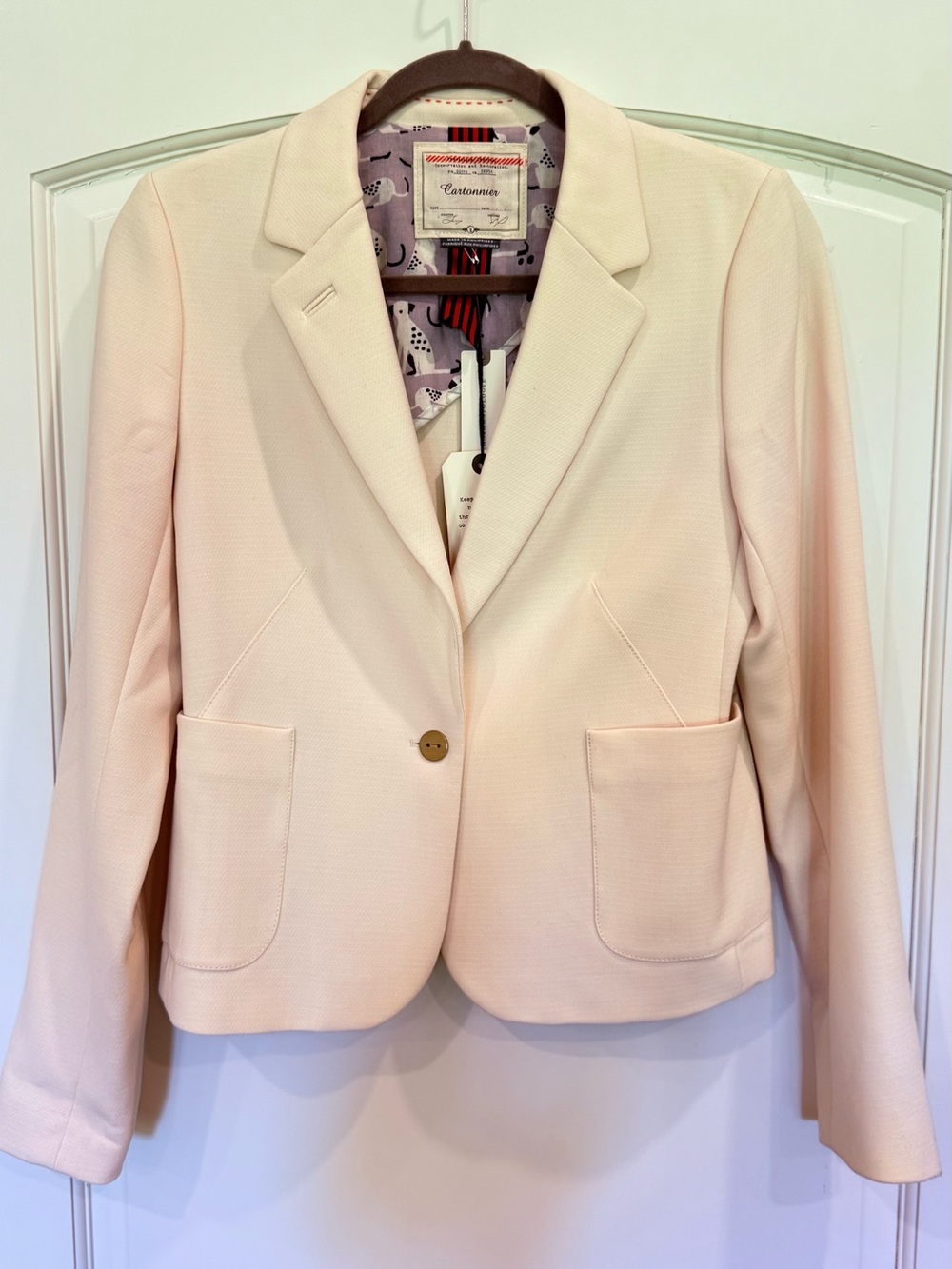 Cartonnier Women's Cream Tailored Blazer